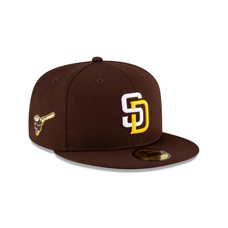 MLB San Diego Padres 2021 Spring Training 59Fifty Fitted (LJN5790) - Brown New Era Caps